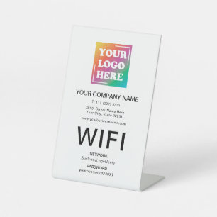 Custom Business Logo Professional Wifi Pedestal Sign