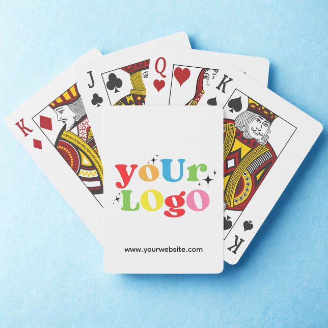 Custom Business Logo Promotional Branded White Playing Cards (Creator Uploaded)