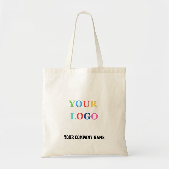 Custom Business Logo Promotional Branding Tote Bag (Front)