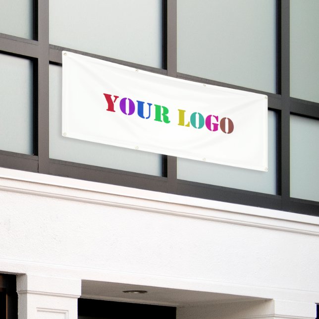 Custom Business Logo Promotional Company Banner (Outside Building)