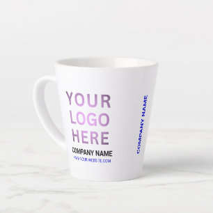 Custom Business Logo   Promotional Company Latte Mug