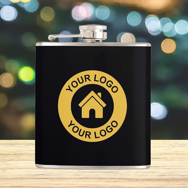 Custom Business Logo Promotional Hip Flask (Creator Uploaded)