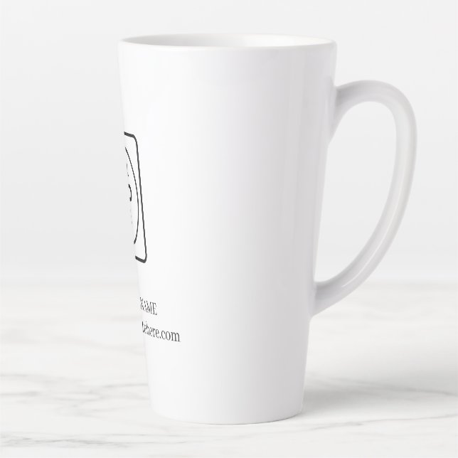 Custom Business Logo Promotional Latte mug (Right)