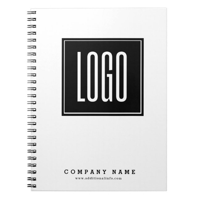 Custom Business Logo Promotional  Notebook (Front)