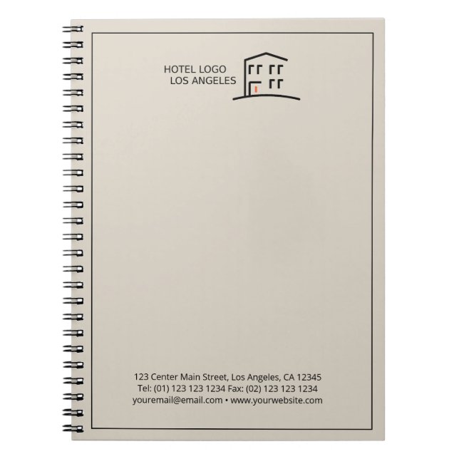 Custom Business Logo Promotional Notebook (Front)