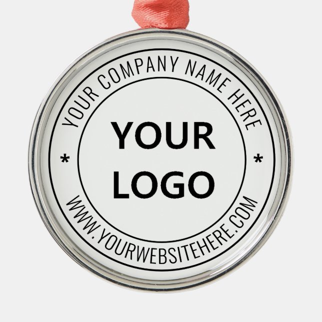 Custom Business Logo Promotional Office Christmas Metal Tree Decoration (Front)