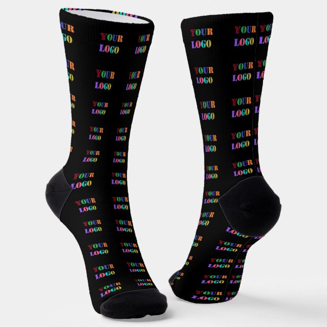 Custom Business Logo Promotional Socks Your Colour (Angled)