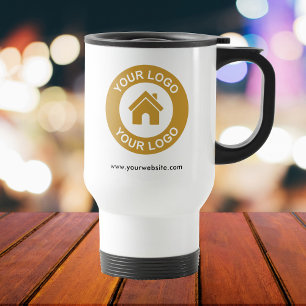 Custom Business Logo Promotional Travel Mug