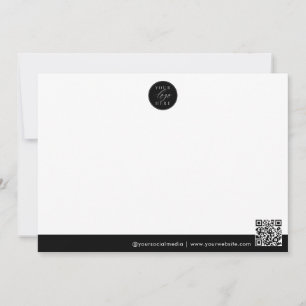 Custom Business Logo QR Code Company Card