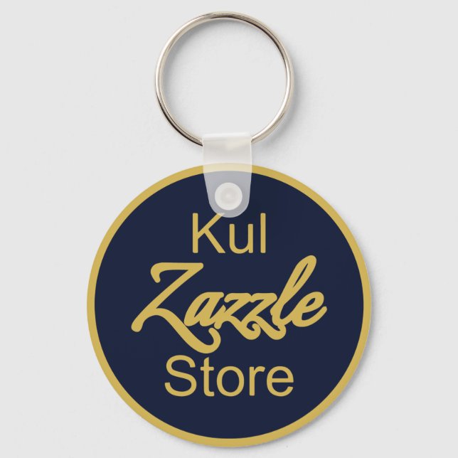 Custom Business Logo QR Code Key Ring (Front)