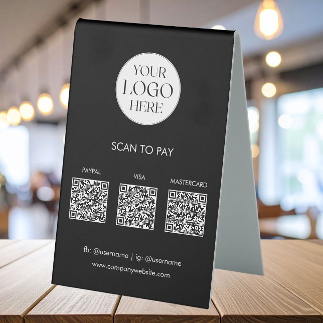 Custom Business Logo QR Code Modern Payment (In situ)