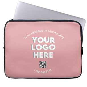 Custom Business Logo QR Code Phone Professional  Laptop Sleeve