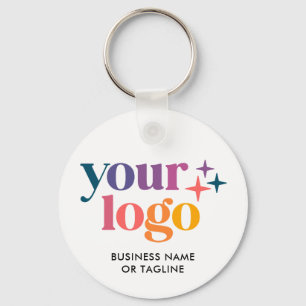 Custom Business Logo QR Code Promo Key Ring