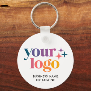 Custom Business Logo QR Code Promo Key Ring