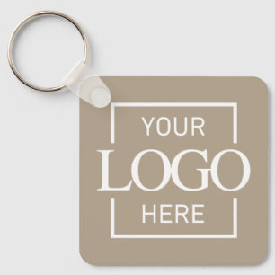 Custom Business Logo & QR Code Promotional Swag Key Ring