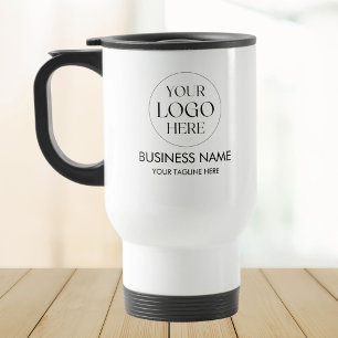 Custom Business Logo QR Code Promotional Thermal Travel Mug