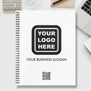 Custom Business Logo QR Code Text Promotional Note Notebook
