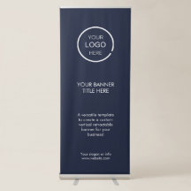 Custom Business Logo Retractable Banner