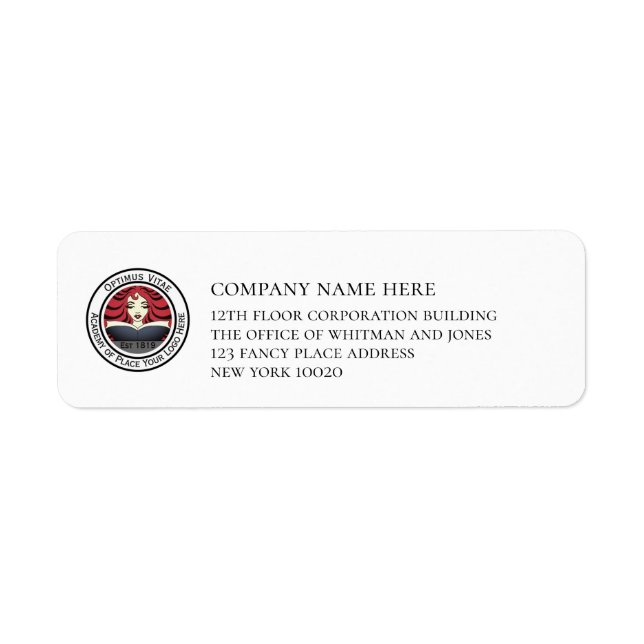 Custom Business Logo Return Address (Front)