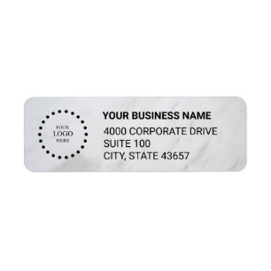 Custom Business Logo Return Address Label