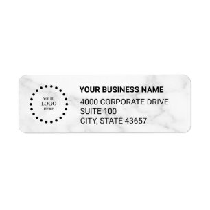Custom Business Logo Return Address Label