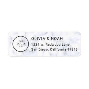 Custom Business Logo Return Address Label