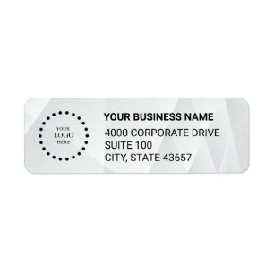 Custom Business Logo Return Address Label