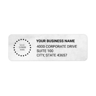Custom Business Logo Return Address Label