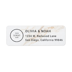 Custom Business Logo Return Address Label