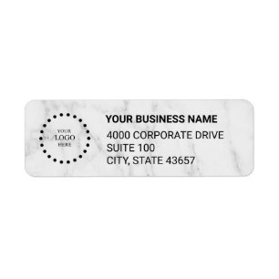 Custom Business Logo Return Address Label