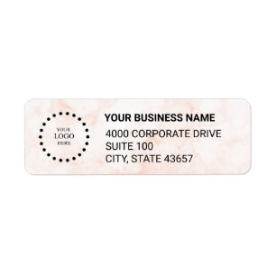 Custom Business Logo Return Address Label