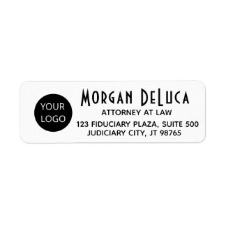 Custom Business Logo Return Address Label Template