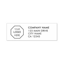 Custom Business Logo Return Address Self-Inking