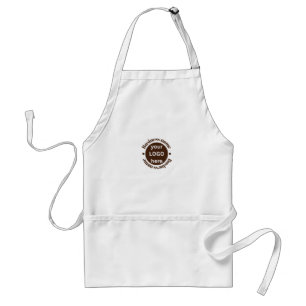 Custom Business Logo Round Badge Apron