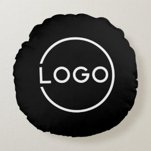 Custom Business Logo Round Cushion