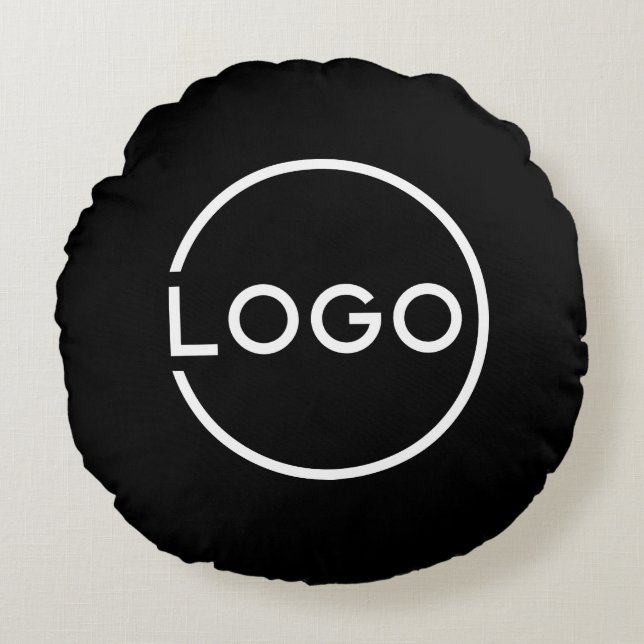 Custom Business Logo Round Cushion (Front)