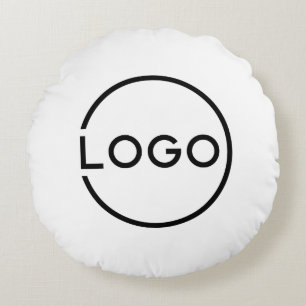 Custom Business Logo Round Cushion