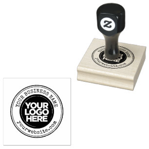 Custom Business Logo Round Rubber Stamp