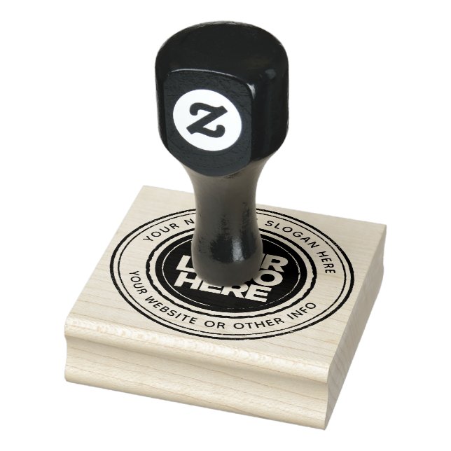 Custom Business Logo Round Rubber Stamp (Stamp)