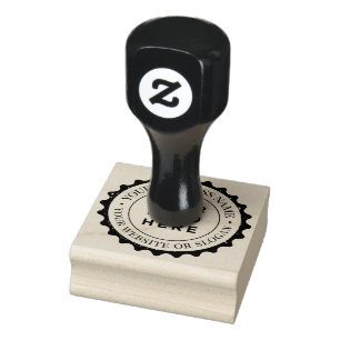 Custom Business Logo Round Rubber Stamp