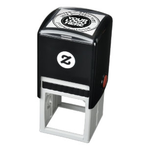 Custom Business Logo Round Typewriter Self-inking Stamp