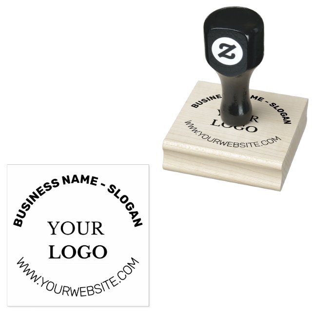 Custom Business Logo  Rubber Stamp (Stamped)