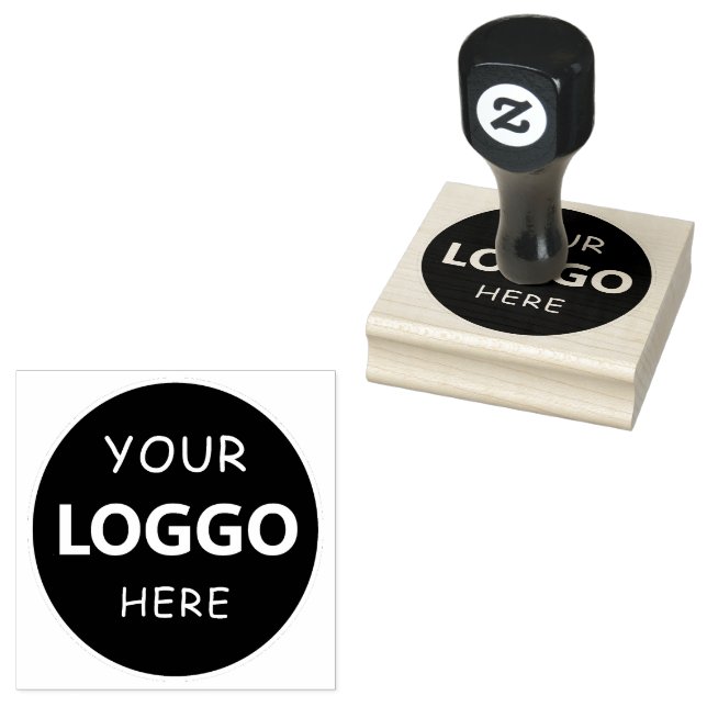  Custom Business Logo Rubber Stamp (Stamped)