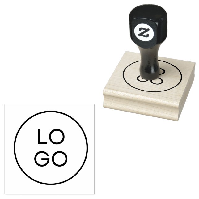 Custom Business Logo Rubber Stamp (Stamped)