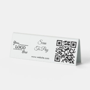Custom Business Logo Scan To Pay QR Code