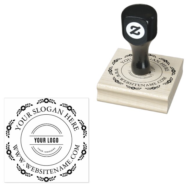 Custom Business Logo Self-inking Stamp (Stamped)