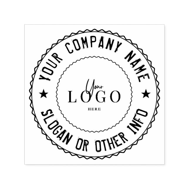 Custom Business Logo Self-inking Stamp (Design)