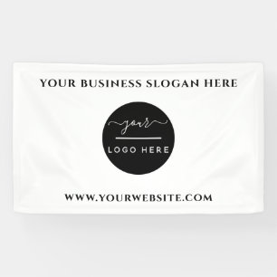 Custom Business Logo Slogan Website Promotional B Banner