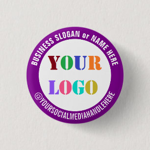 Custom Business Logo Social Media Button Template