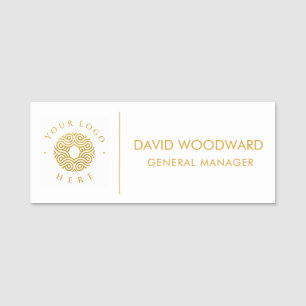 Custom Business Logo Staff Name Tag